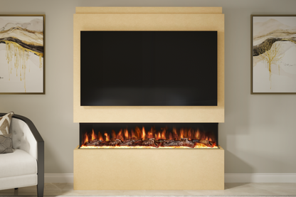 Pre-Built Media  Package 20 including Electric Fire