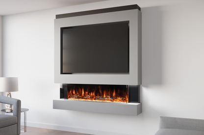 Pre-Built Media  Package 4 including Electric Fire