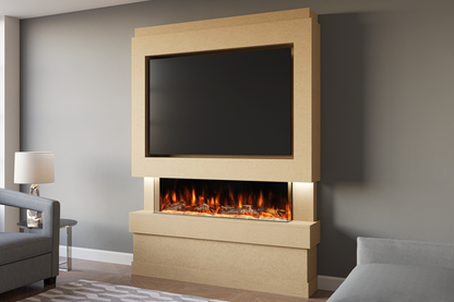 Pre-Built Media  Package 5 including Electric Fire