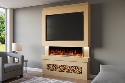 Pre-Built Media  Package 6 including Electric Fire