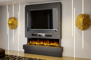 Pre-Built Media  Package 8 including Electric Fire