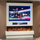 Pre-Built Media  Package 8 including Electric Fire