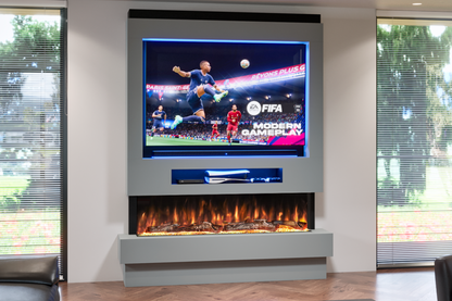 Pre-Built Media  Package 8 including Electric Fire