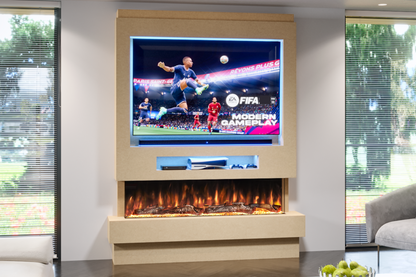 Pre-Built Media  Package 8 including Electric Fire