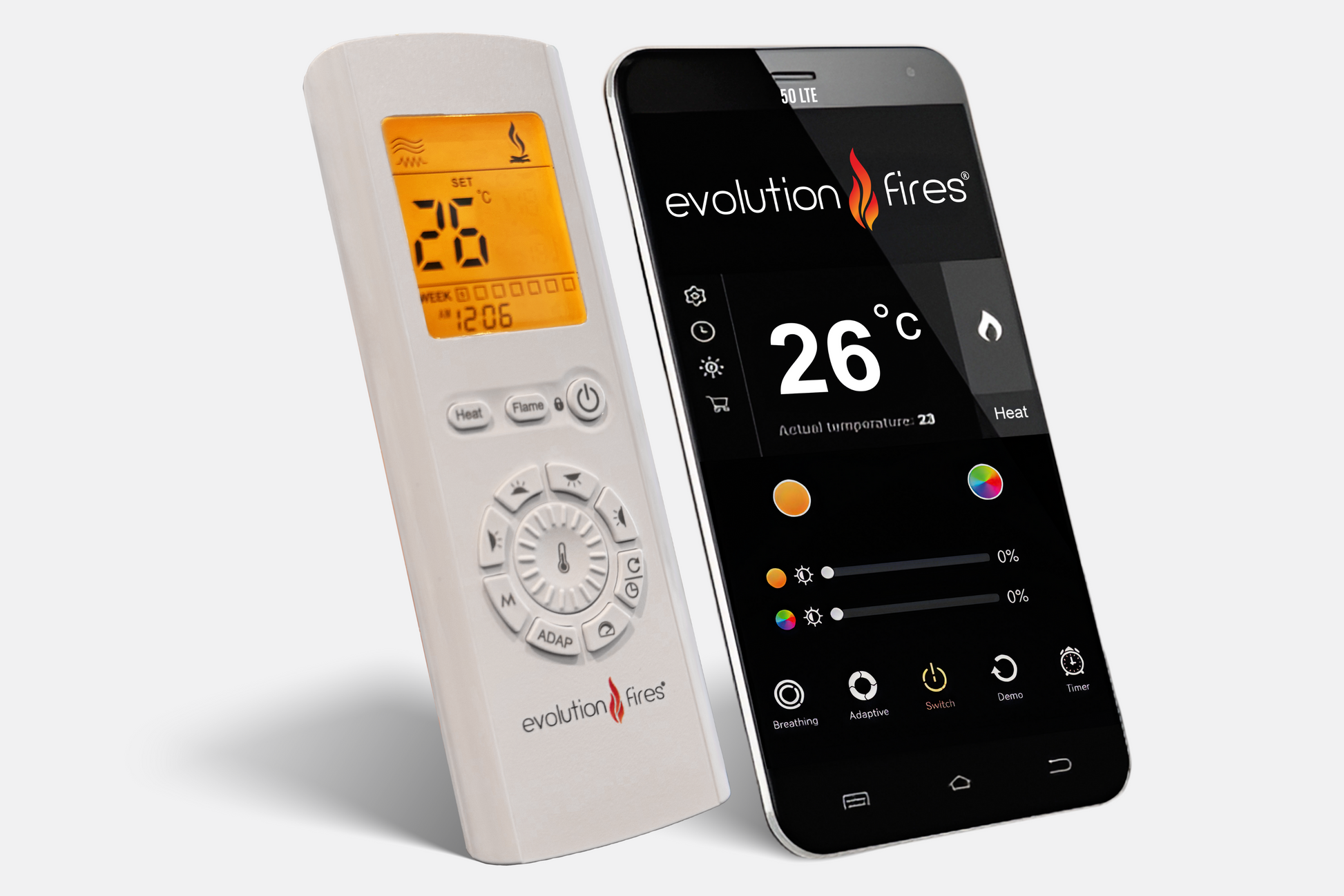 Evolution Fires - DaVinci Electric Suite - Grey Stone Effect