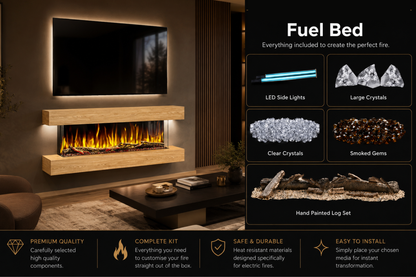 Evolution Fires - Studio 5 Wall-Mounted Electric Fireplace