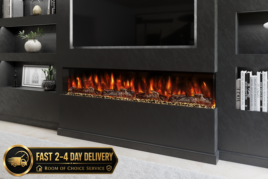 Evolution Fires Spectrum Slimline Series 72 Inch Media Wall Electric Fire