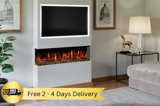 Evolution Fires Spectrum Slimline 44 Inch Media Wall Electric Fire-Media Wall Fires-