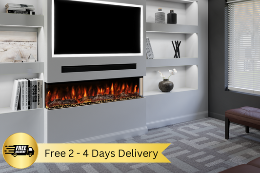 Evolution Fires Spectrum Slimline Series 50 Inch Media Wall Electric Fire-Media Wall Fires-