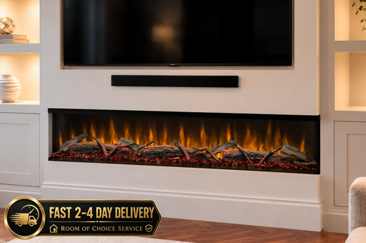 Evolution Fires Spectrum Slimline Series 60 Inch Media Wall Electric Fire