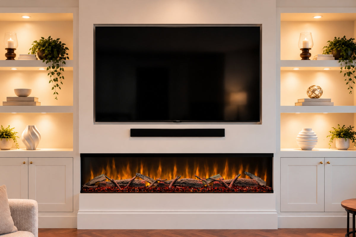 Evolution Fires Spectrum Slimline Series 60 Inch Media Wall Electric Fire