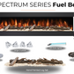 Evolution Fires Spectrum Slimline Series Panoramic HD+ 44 Inch 3-Sided Electric Fireplace