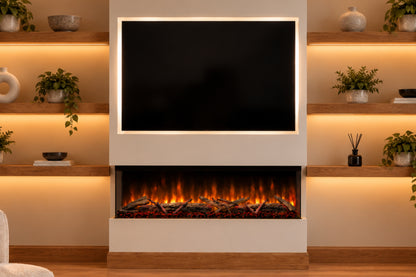Evolution Fires Spectrum Slimline 44 Inch Media Wall Electric Fire