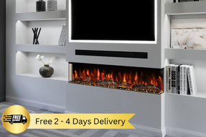 Evolution Fires Spectrum Slimline Series Panoramic HD+ 50 Inch 3-Sided Electric Fireplace