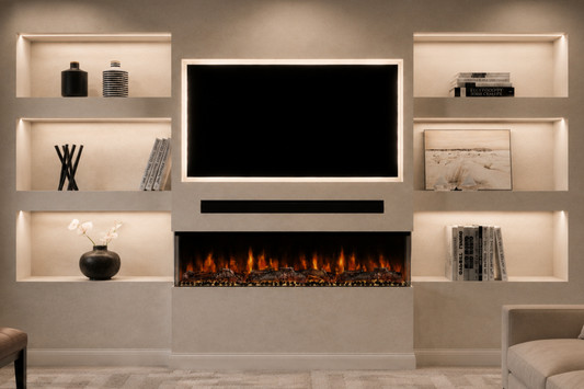 Evolution Fires Spectrum Slimline Series 50 Inch Media Wall Electric Fire