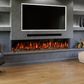 Evolution Fires Spectrum Slimline Series Panoramic HD+ 82 Inch 3-Sided Electric Fireplace