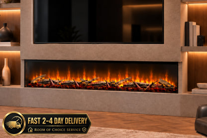 Evolution Fires Spectrum Slimline 82 Inch Media Wall Electric Fire