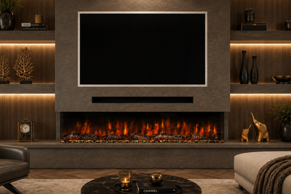 Evolution Fires Spectrum Slimline 82 Inch Media Wall Electric Fire