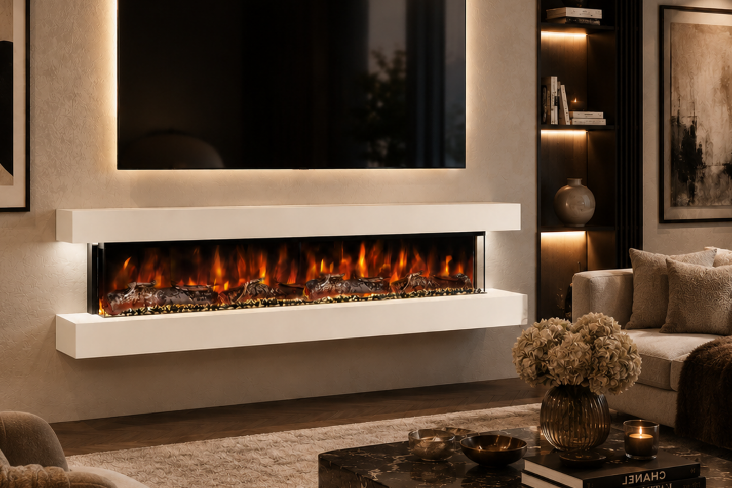 Evolution Fires - Studio 7 Wall-Mounted Electric Fireplace