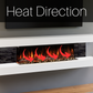 Evolution Fires Vegas White- Wall Mounted Electric Fireplace